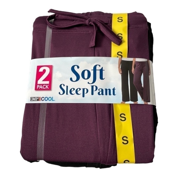 ♥️32 Degrees Ladies'♥️Soft Sleep Pants 2-pack size (small) - Picture 2 of 5